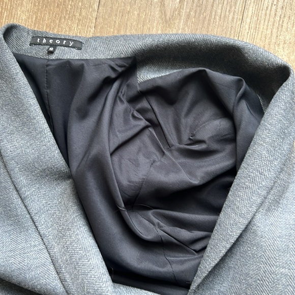 NWOT Theory 3/4 Sleeve Two Button Wool Blazer - Picture 5 of 8